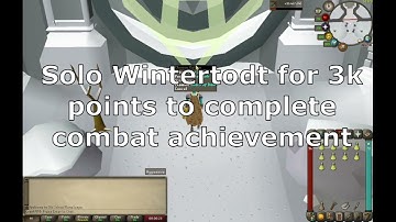 【OSRS】— Solo Wintertodt Guide for combat achievement | Why Fletch