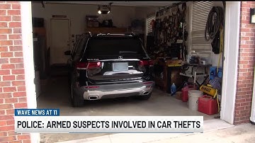 Police: String of car thefts, break-ins may involve armed suspects