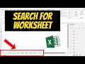 How To Search Sheet Names In Excel