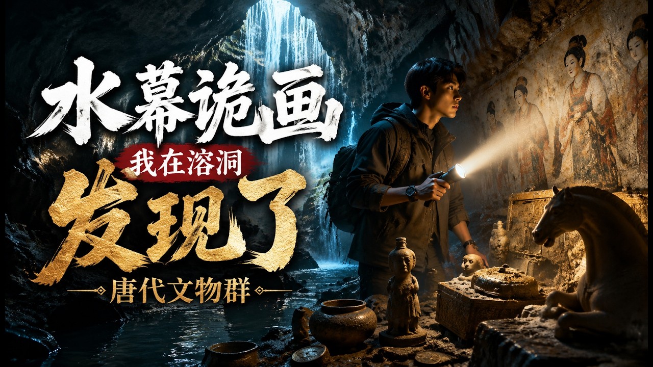 水幕詭畫：溶洞驚現唐代文物群