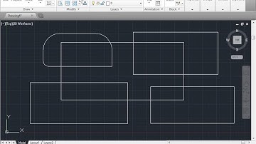 C00506  Fillet Chamfer AutoCAD 2014 Tutorial