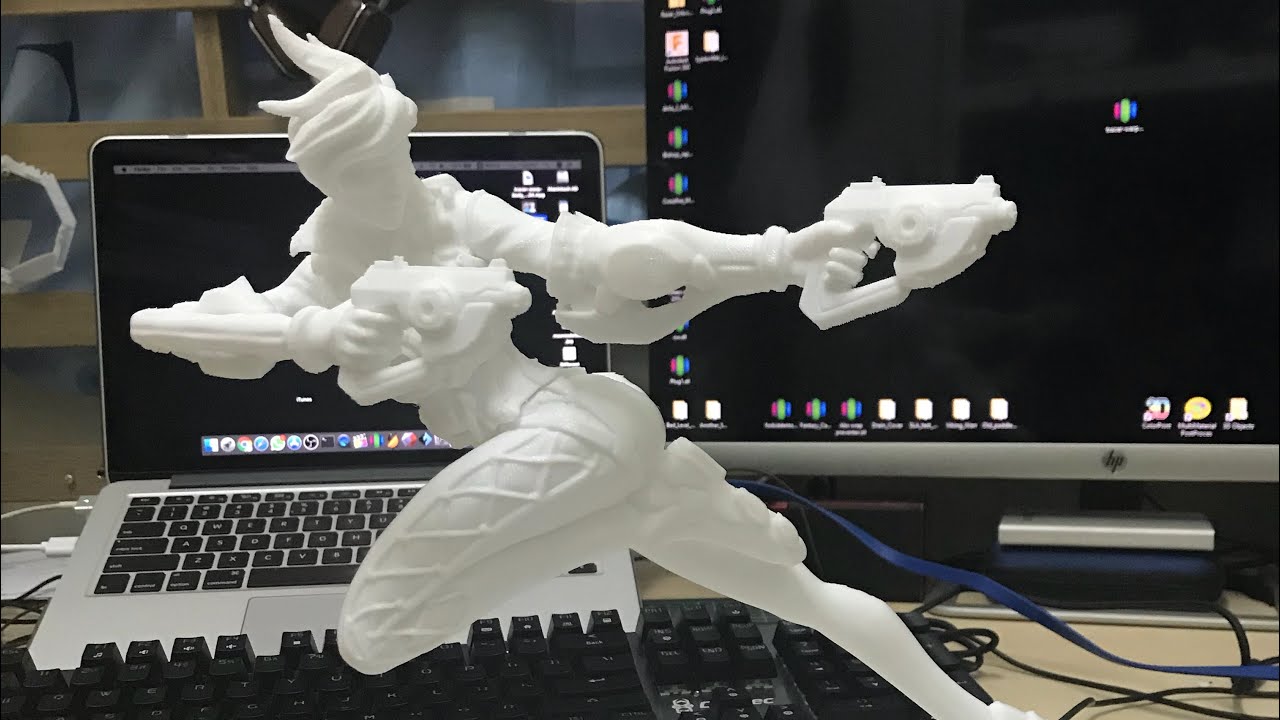 3D Printable Overwatch - Tracer Full Figure by Printed Obsession