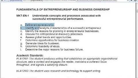 EDIT 2000 Lesson Module Tutorial Concept Mapping
