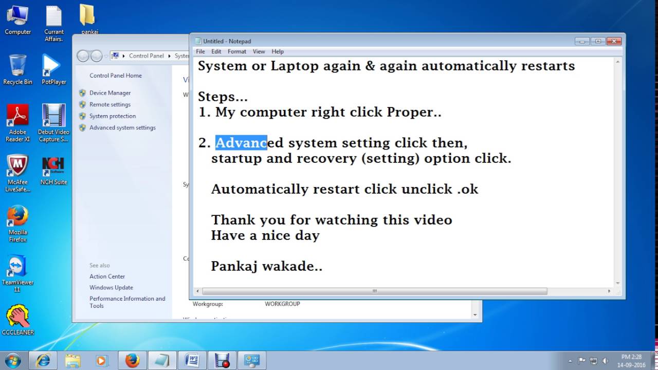 Laptop restart automatically Quick Solution