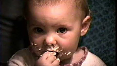 Maya eating cake