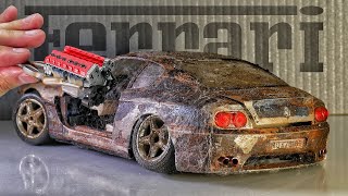Restoration of an Old Abandoned Ferrari 456 GT. Sports Car Restoration and Customization