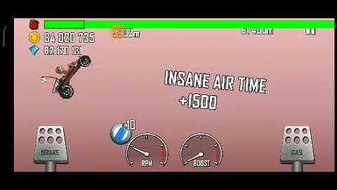 Hill Climb Racing & Dune Buggy & Mars 8794 m ( New World Record! )