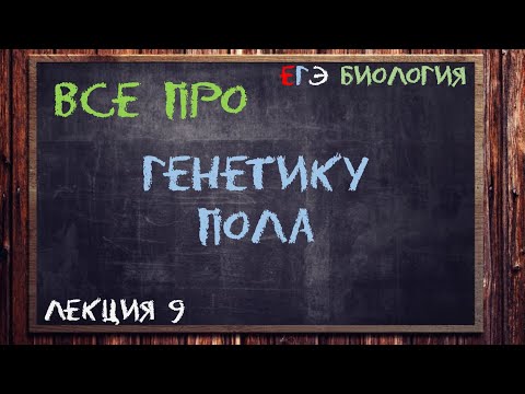 Л.9 | ГЕНЕТИКА ПОЛА | ГЕНЕТИКА | ОБЩАЯ БИОЛОГИЯ ЕГЭ