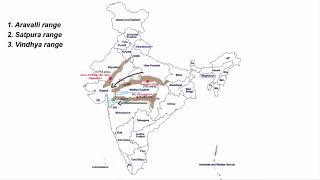 Peninsular Mountains of India - Aravalli, Vindhya, Satpura, Western 