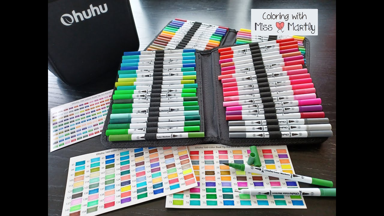 Testing: Ohuhu Water based MARKERS 160 color set