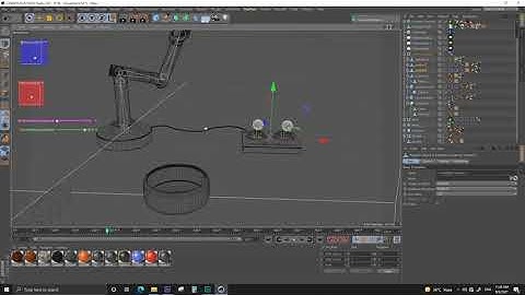 C4D robotic arm