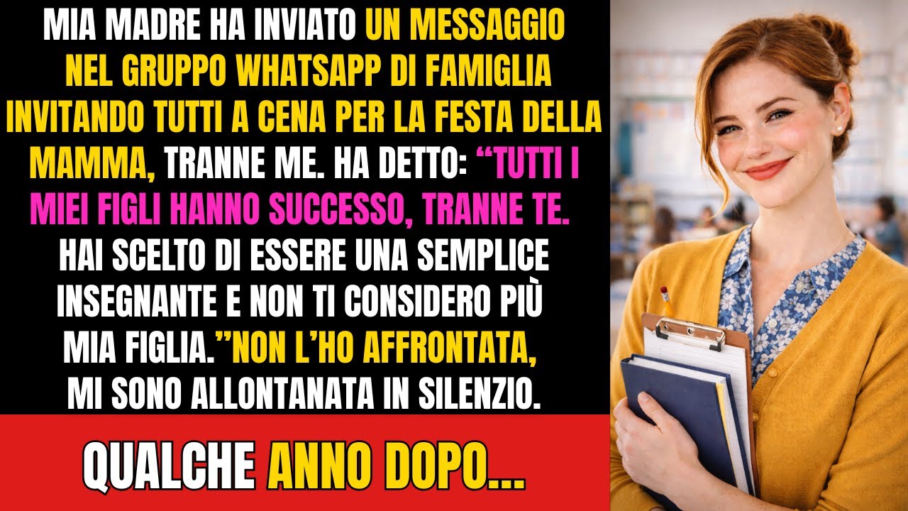 I miei genitori mi hanno disconosciuta per essere una “semplice insegnante”-finché il governatore...