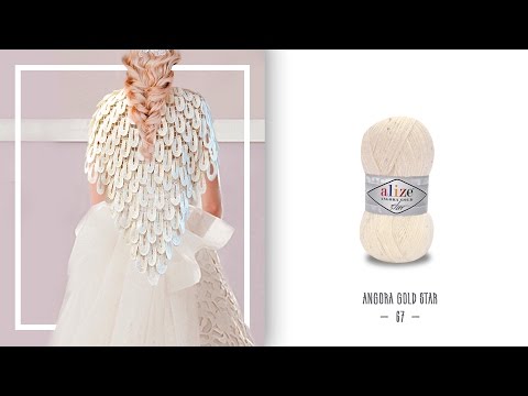 Alize Angora Gold Star ile Gelin Şalı Yapımı-Making Bride Shawl with Alize Angora Gold Star