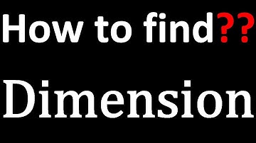 How to find Dimension of subspace dim(w1+w2) = dim w1+dim w2 - dim(w1∩w2) dimension of intersection