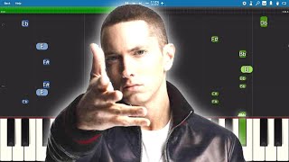 Eminem ft. Juice WRLD - Godzilla - Piano Tutorial screenshot 3