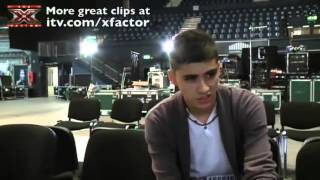 Zain's nerves at X Factor bootcamp