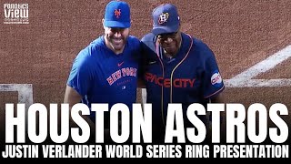 Houston Astros & Dusty Baker Present Justin Verlander With 2022 Astros World Series Ring Astros