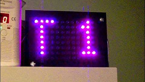 RGB LED Matrix Clock