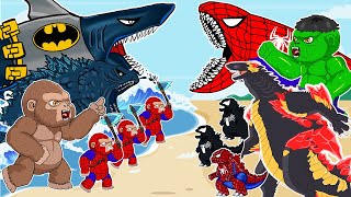 NEW EVOLUTION Of RAINBOW DINOSAUR,KONG,SHARKZILLA,SHIN GODZILLA vs MONSTER: Jurassic World Dominion