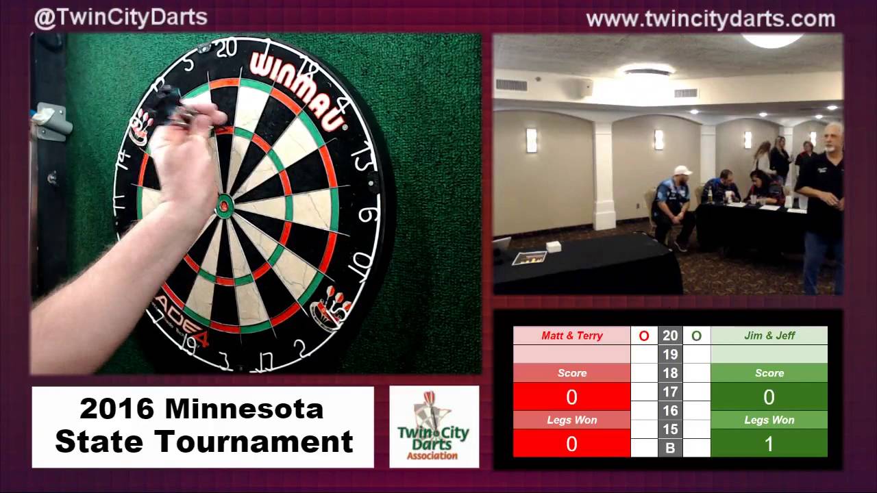 2016 MN State Darts LOD Jim & Jeff vs Matt & Terry YouTube