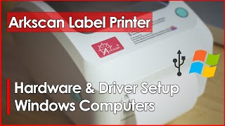 How to setup an USB label printer on Windows (Driver Installation & Setting)