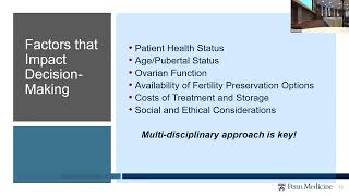 Practice Committee: Fertility preservation, Approach to the complex patient by Suneeta Senapati MD