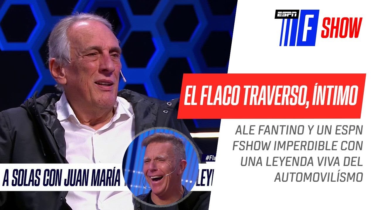 ¡Alejandro Fantino y un #ESPNFShow IMPERDIBLE e ÍNTIMO con el Flaco #Traverso!