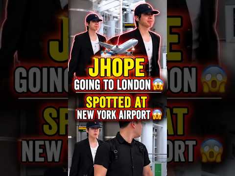 Jhope Going to London 😱 Spotted at New York Airport 😱