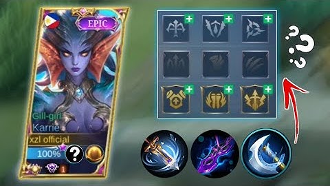 KARRIE BEST EMBLEM SET FOR CRITICAL BUILD🔥 MLBB