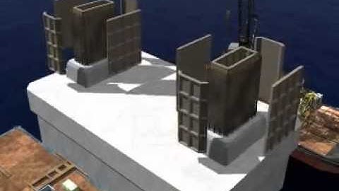 Mô hình thi công trụ tháp