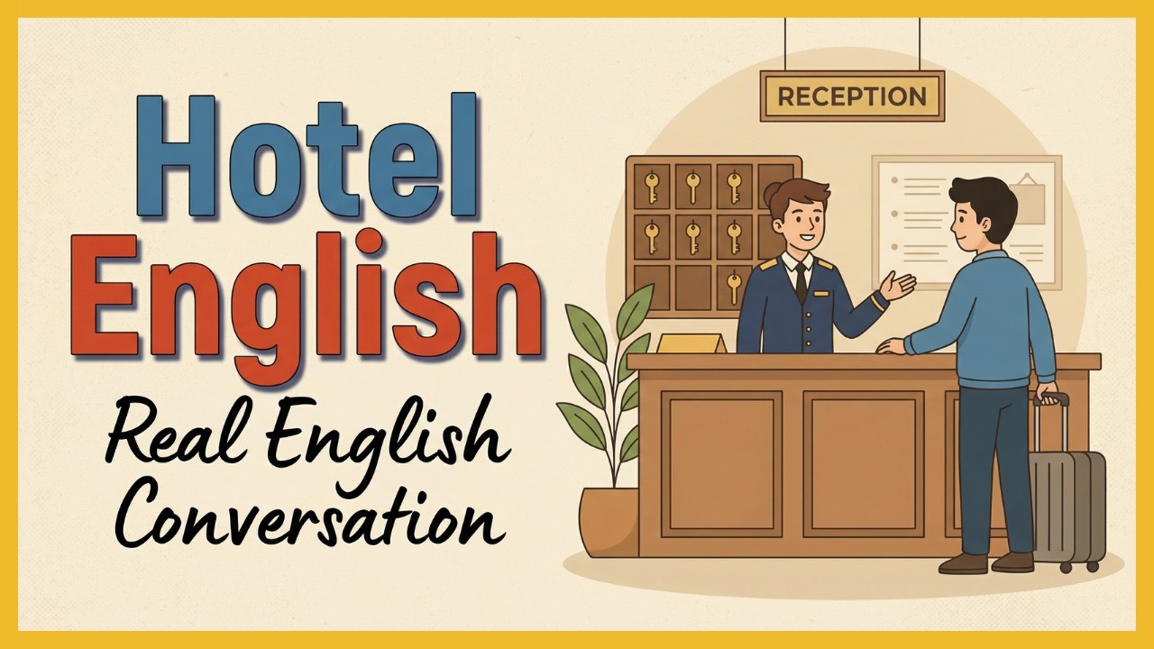 Learn English Conversation at the Hotel | Easy English Podcast