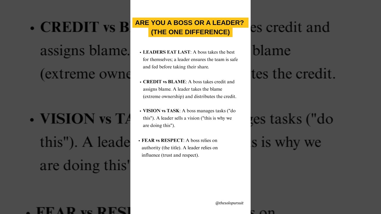 A title makes you a manager. Your actions make you a leader.