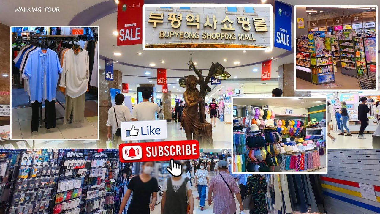 Bupyeong🇰🇷Underground Shopping Center largest underground shopping