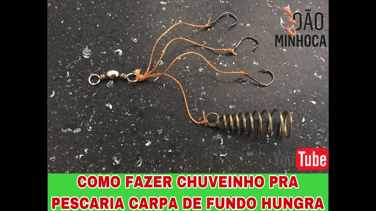 como fazer um chuveirinho pra pescaria carpa fundo