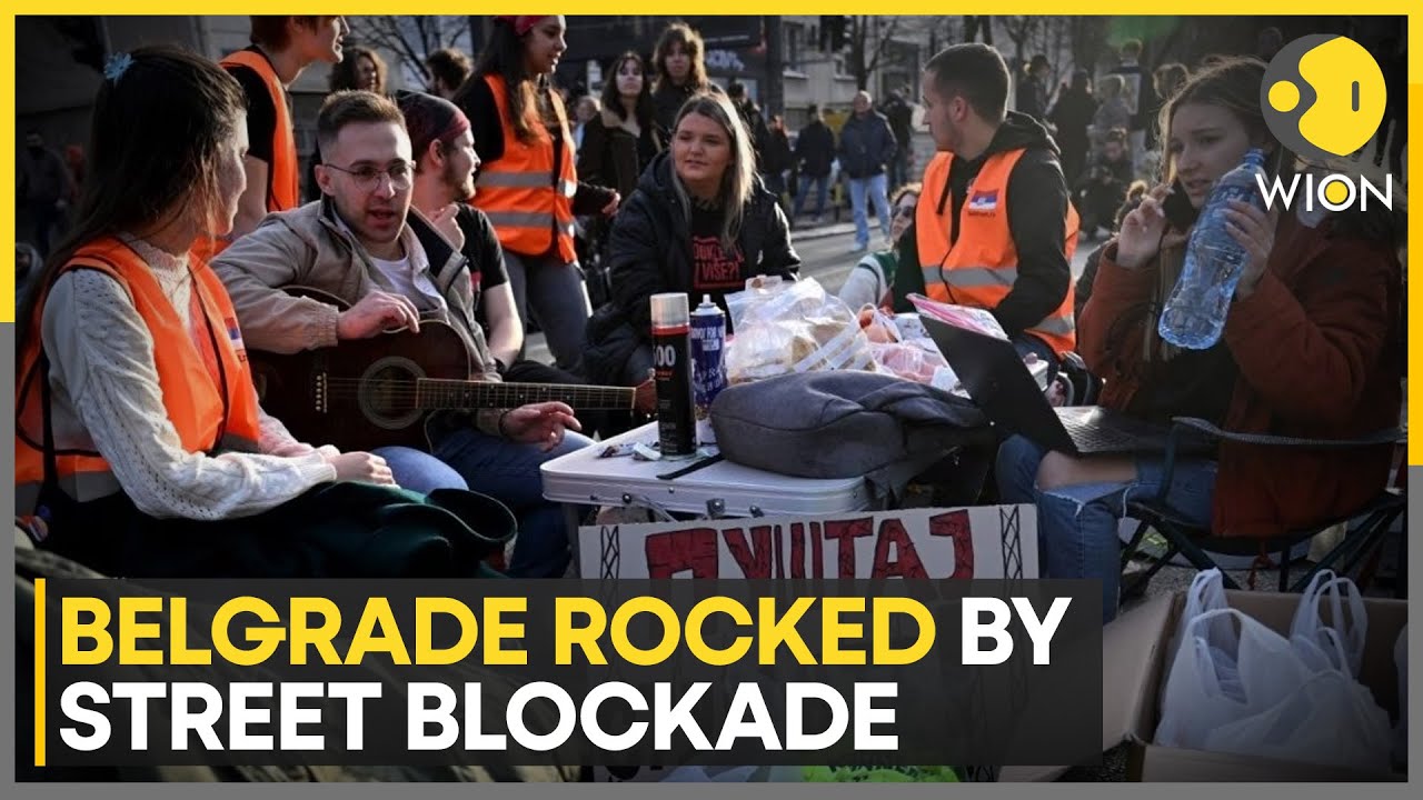 Serbia unrest: 24-hour blockade staged in central Belgrade | WION