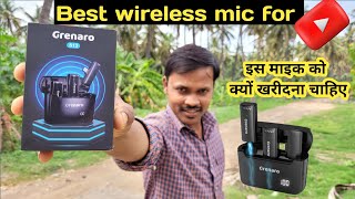 Grenaro Wireless Mic Best Wireless Mic 2023 Best Mic For Youtube With Noise Cancellation