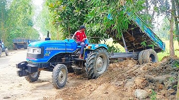 Digital Soil Unloading Video! By Sonalika DI 750 RX Tractor! Digital Unload Facility Of Tractors!