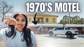 WE BOUGHT AN ABANDONED MOTEL! *Tara and Hunter*