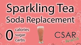 Sparkling Tea (SODA Replacement) 0 Calories, 0 Sugar, 0 Carbs!