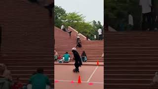 skating stunt, don't try it without any training #skating #skater #skateboarding #reels