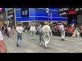 Ateez Dancing to "Aurora" in Times Square (190705)