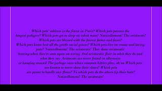 The Aristocats Lyrics