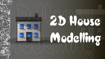 Making simple 2d house in Inkscape (time lapse)