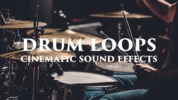 4 Drum Loops Elements  PERCUSSION Cinematic Sound Effects
