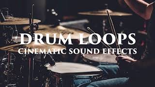 4 Drum Loops Elements  PERCUSSION Cinematic Sound Effects