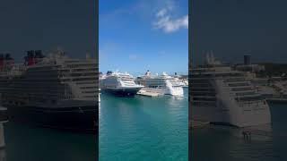 MSC Meraviglia, Disney and Royal Caribbean Jewel of The Seas in Nassau Bahamas #cruise #cruiseship
