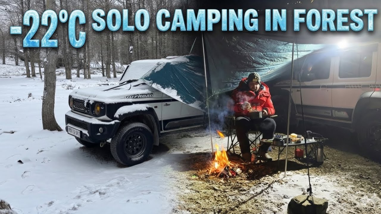 Extreme -22°C SOLO Camping: My Coldest Night Ever