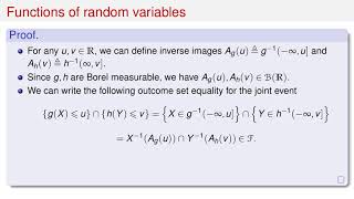 PRP 06: Transformation of Random Vectors