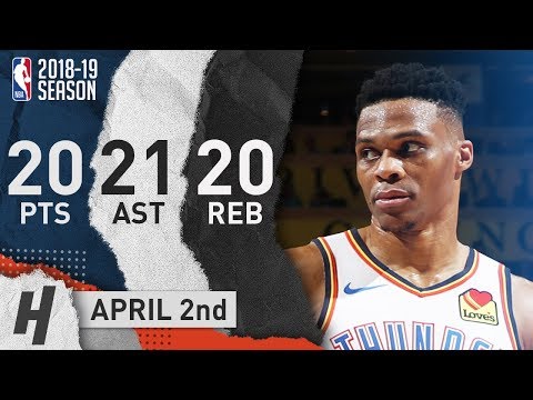 Russell Westbrook EPIC 20-20-20 Triple-Double To Honor Nipsey Hussle