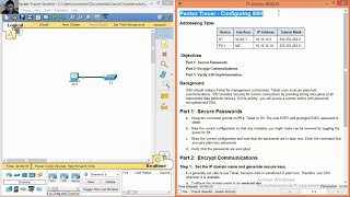 2.2.1.4 Packet Tracer - Configuring SSH